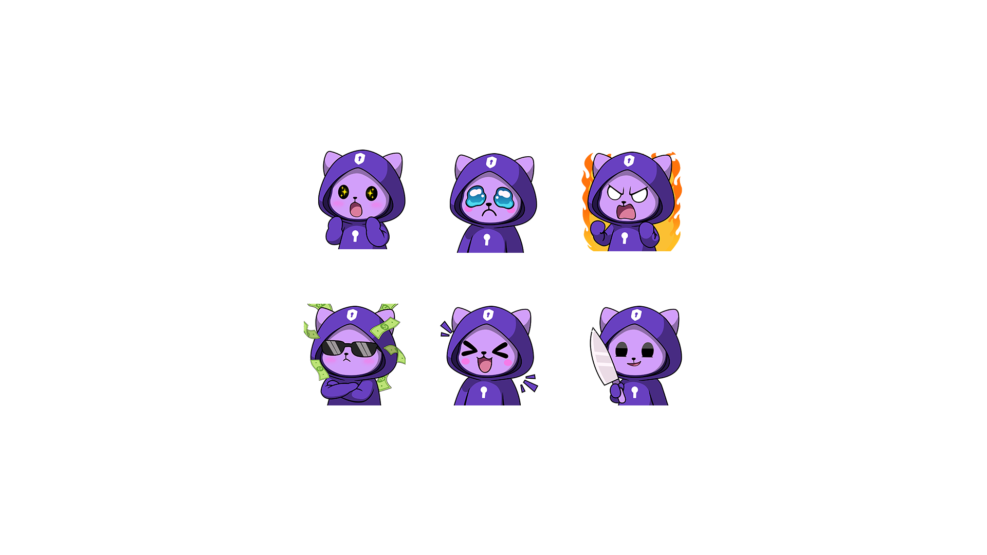 DeepSafe Mascot Emoji Pack